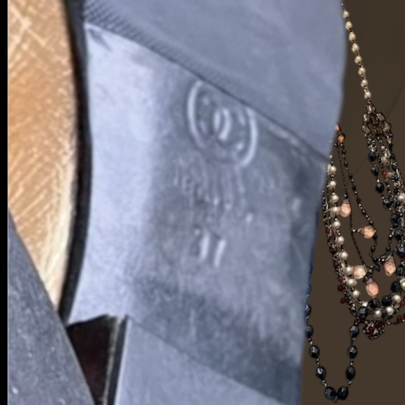 Chanel Vintage Elegant Gold Cap Toe Ballet Flats- ❄️😍As Is❄️ - Picture 5 of 5